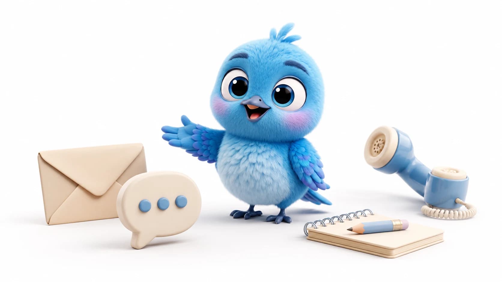 TutorPakar blue bird ready to help with student enquiries