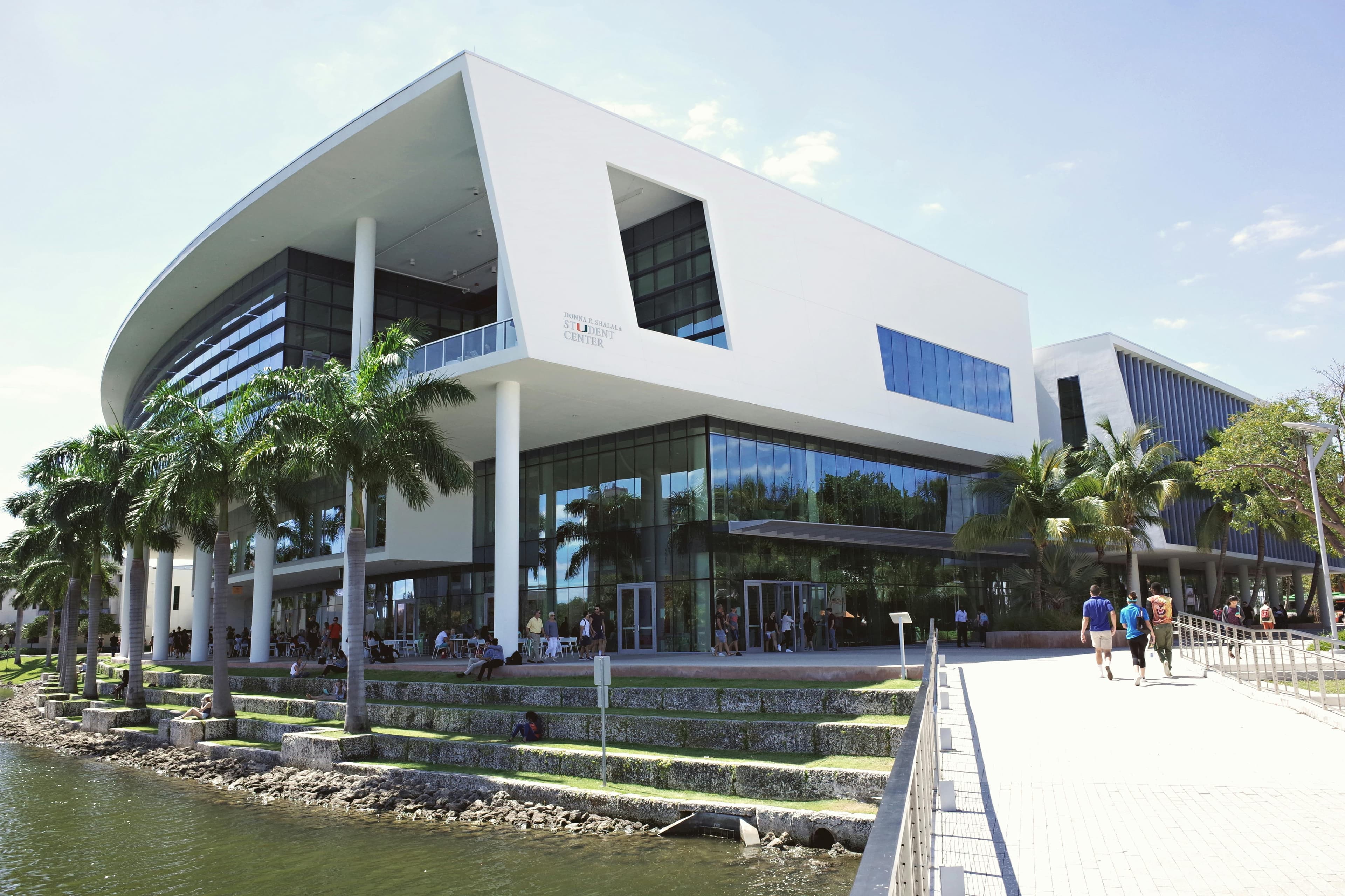 University students walking together on campus